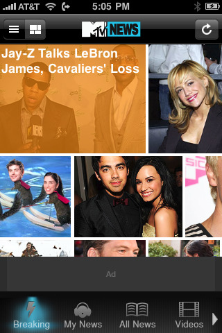 iPhone MTV MTV News has launched applications for the iPhone