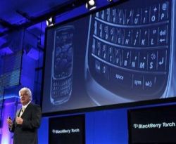 blackberry torch Coverage the launch of the BlackBerry Torch 9800 in America