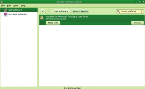 ubuntusoftwarecenter ubuntusoftwarecenter2 How to install microsoft fonts in ubuntu linux