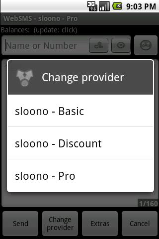 WebSMS: sloono Connector