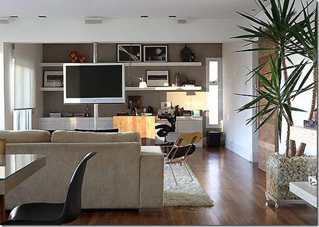 Sala Com Tv Giratoria ~ Morada clean e aconchegante Sala Com Tv Giratoria ~ Morada clean e aconchegante