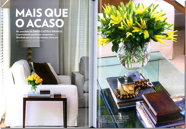 Vogue casa - flores amarelas