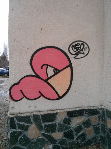 Angry Worm Graffiti