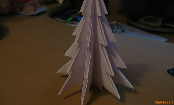  Cách gấp 1 cây thông noel