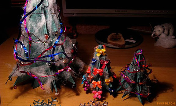  Cách gấp 1 cây thông noel