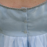 Shannon's Regency dress, back detail