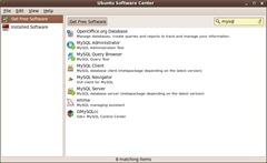 Ubuntu Software Center-MySQL