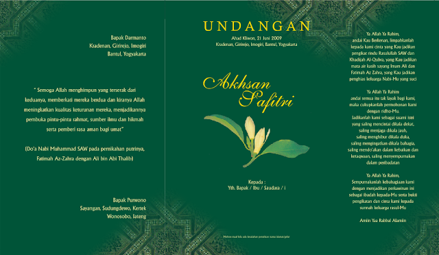 Undangan [sisi luar]