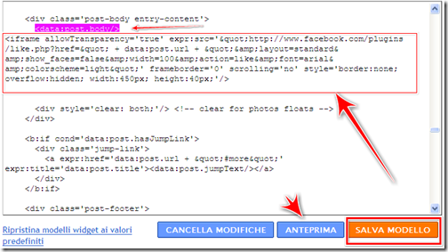 come inserire mi piace facebook blogger come inserire mi piace facebook blogger