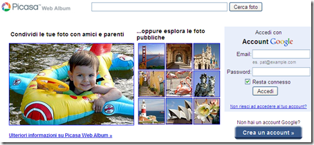 come archiviare condividere foto online