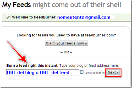 come creare feed feedburner blog blogger come creare feed feedburner blog blogger