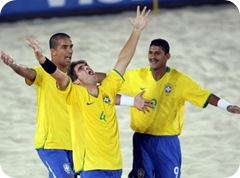 La Selección de  Fútbol Playa de Brasil