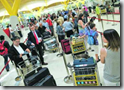 Caos en los aeropuertos Caos en los aeropuertos
