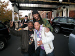 Me Spinna & Karizma outside the telly.