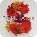 fall monogram wreath