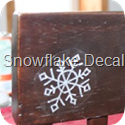 snowflake decal