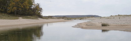 Platte River by Lake Michigan