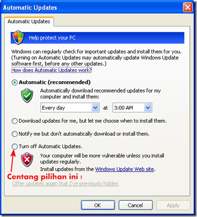 Automatic Updates Windows