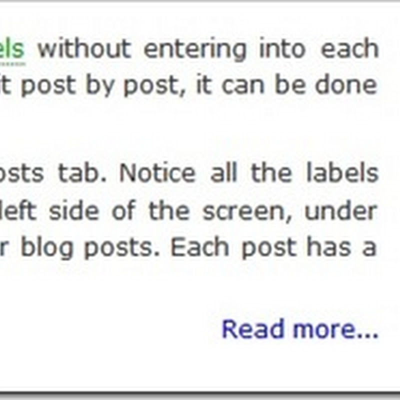Blogger “read more” without the bug