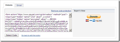 paypal donation button html code