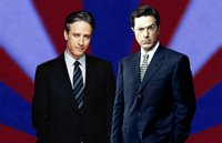 Stewart and Colbert