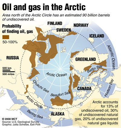 Arctic reserves map