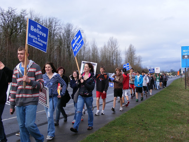 Students Marching