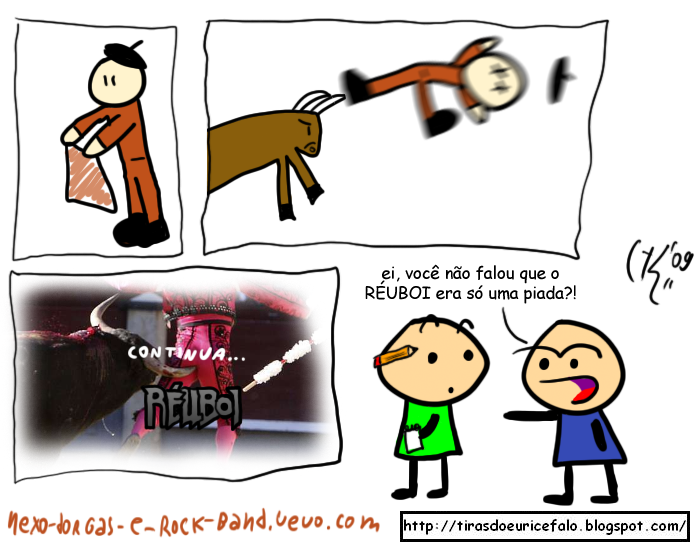 homenagem tiras do euricéfalo