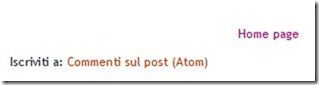 iscriviti a commenti post atom iscriviti a commenti post atom