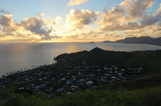 sunrise looking towards Waimanalo