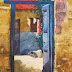 F 17 Through the Door Mixmedia on Paper 12" x 17" Rs.4000/- F 17 Through the Door Mixmedia on Paper 12" x 17" Rs.4000/-