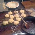 Pie Crust, Cream Biscuits & Butterscoth Sauce