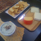 Bleu cheese spread, gouda, manchego for apps