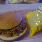Chipped pork sandwich