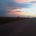Sunset over Texas on I40