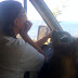 Me & Rikka driving by the lake