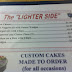The "Lighter Side" of the menu at the Berry Patch