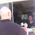 Ordering our first poutine