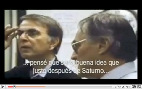 Carl Sagan, explicando la misión Carl Sagan, explicando la misión
