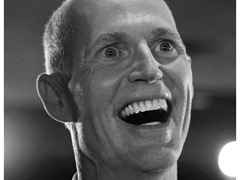 Rick Scott thinking about eating poor people