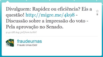 Rapidez ou eficiência Rapidez ou eficiência