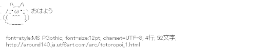 トトロ,おはよう