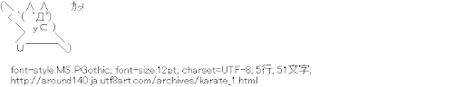 [AA]空手