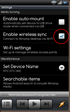 Winamp for Droid 2 Winamp for Droid 2