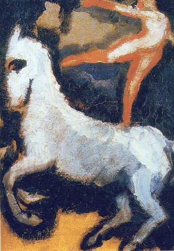 Кес ван Донген, Лошадь и акробат - Kees van Dongen, Horse and Acrobat, circa 1904, Private collection, Painting - oil on canvas