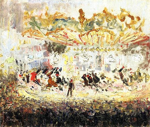 Кес ван Донген, Карусель - Kees van Dongen, A Carrousel, 1905, Private collection, Painting - oil on canvas, 46 x 55 cm