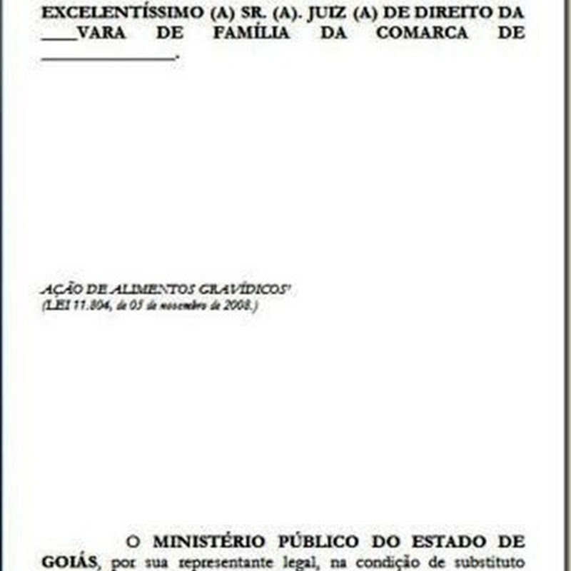 Peticao de revisao de alimentos