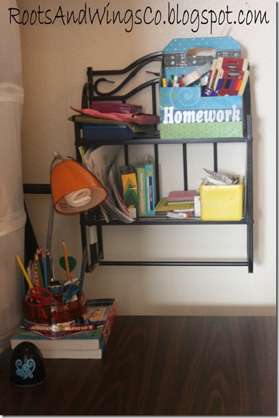 back to school homework station