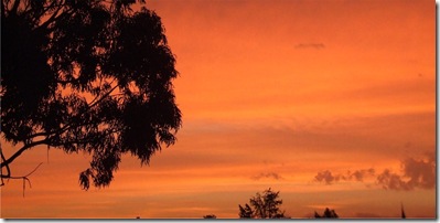 Sunset from our porch