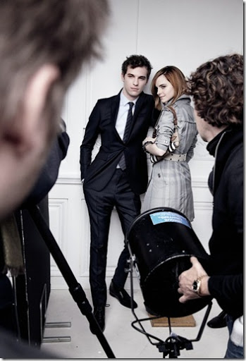 More behind the scenes at the Burberry photo shoot, plus interview with Emma More behind the scenes at the Burberry photo shoot, plus interview with Emma